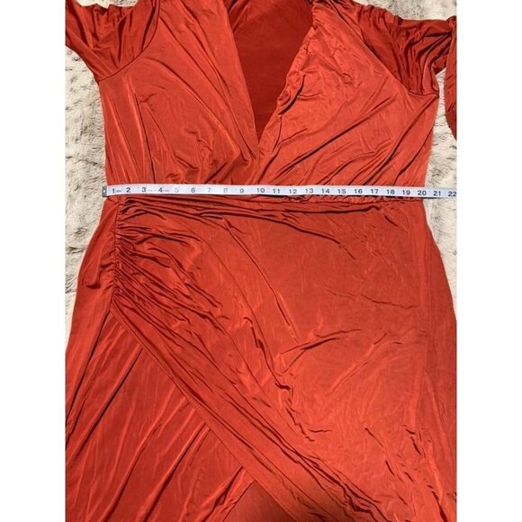 missguided plus size faux wrap bodycon long sleeve dress size 20 - Picture 4 of 7